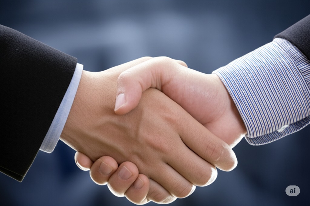 Drone over city logistics hub